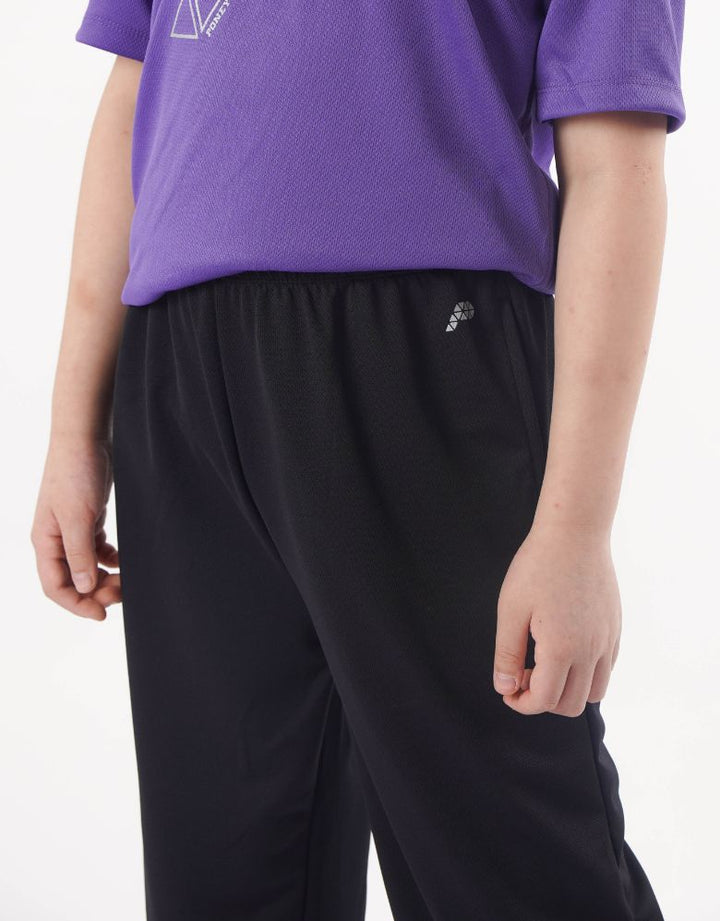 Sportswear Black Regular Fit Elasticated Waist Long Pants