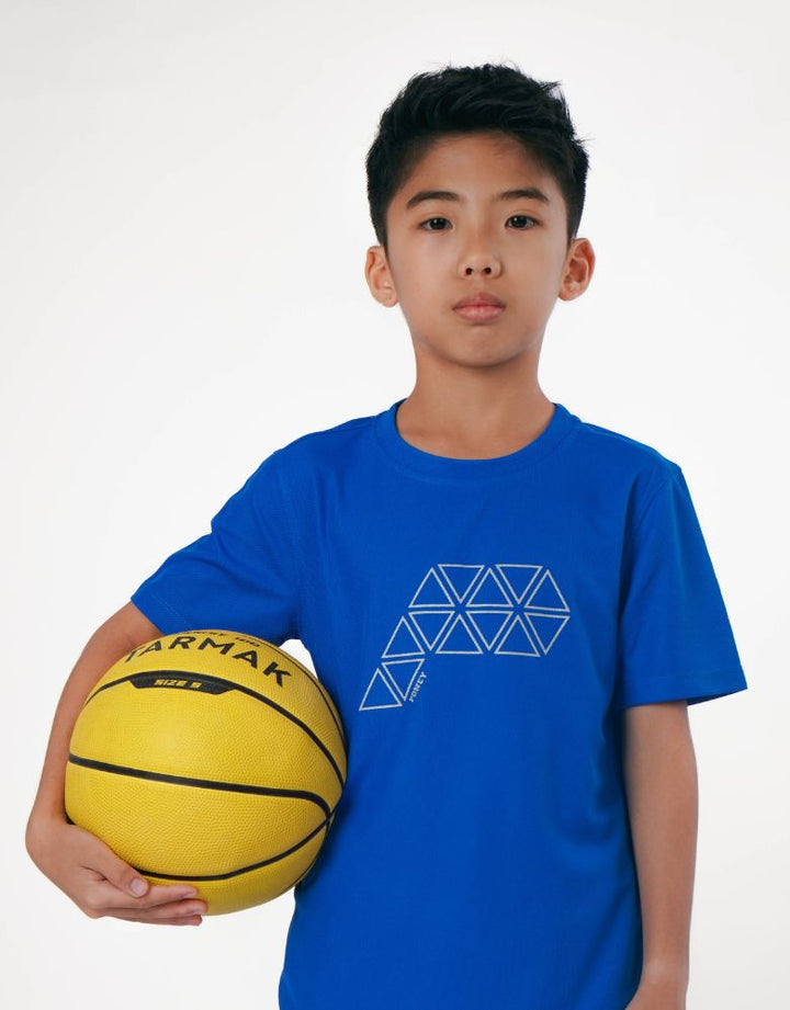 Sportswear Blue Regular Fit Short Sleeve Top