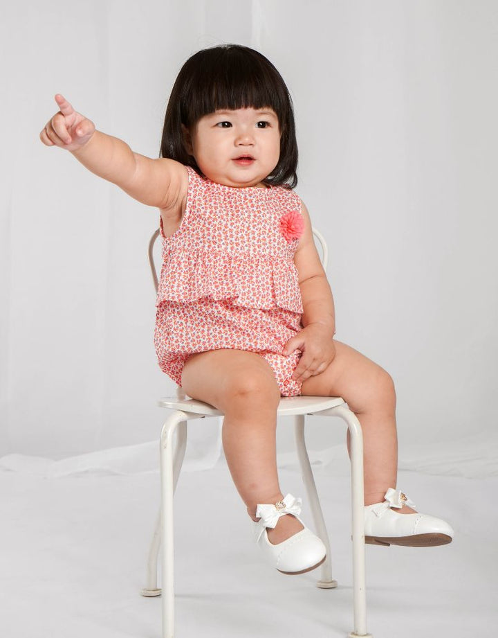 Floral Print Sleeveless Bodysuit