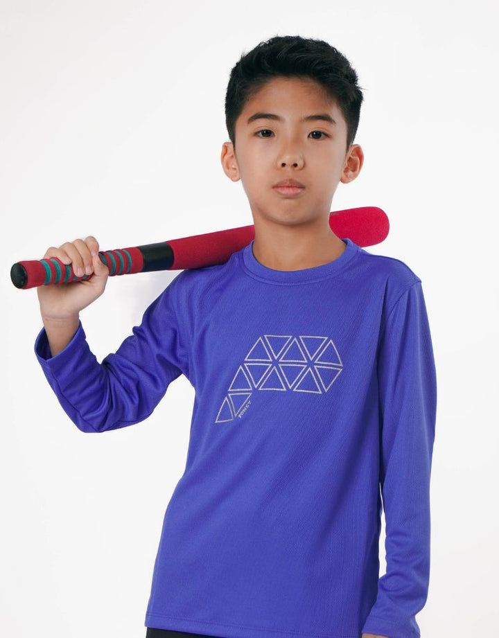Sportswear Boys Purple Regular Fit Long Sleeve Top