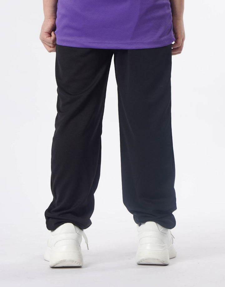 Sportswear Black Regular Fit Elasticated Waist Long Pants