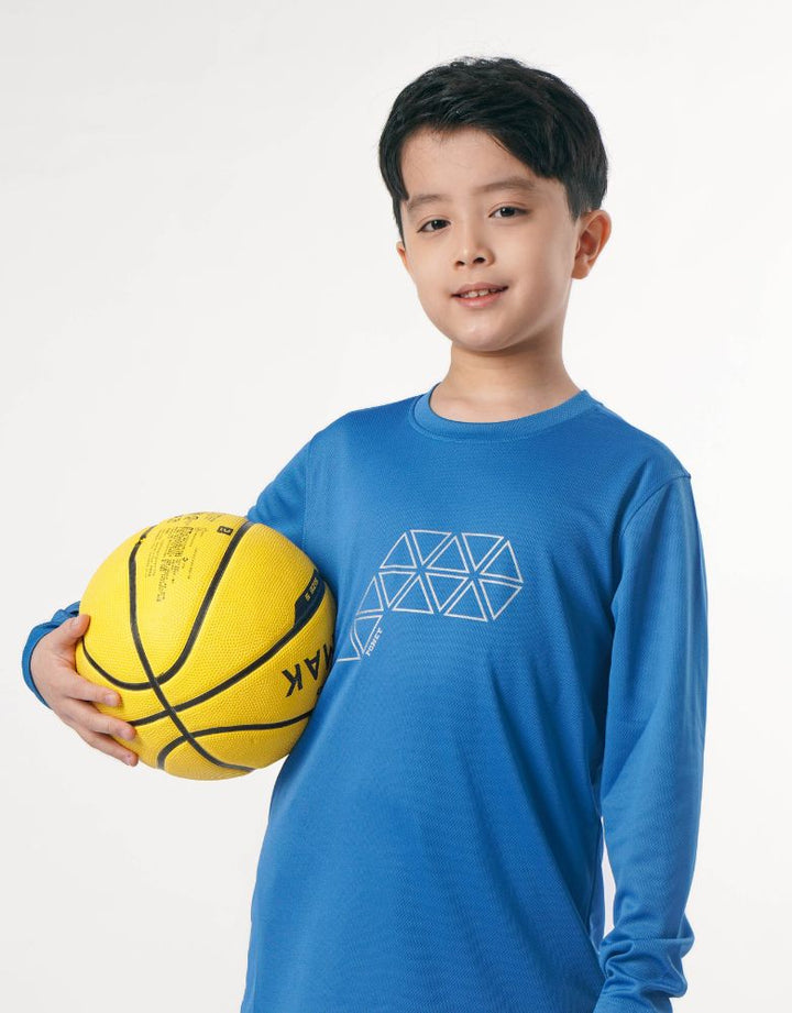 Sportswear Boys Blue Regular Fit Long Sleeve Top