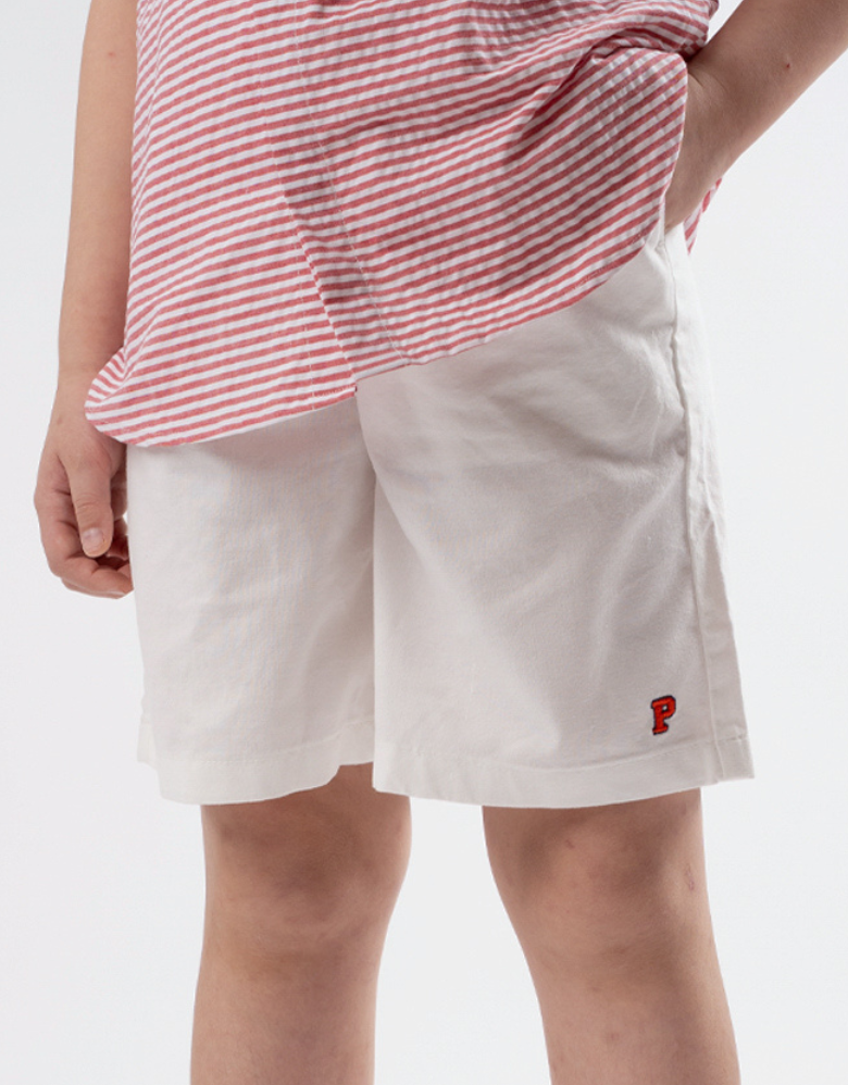 Poney Boys Edward White Woven Bermuda