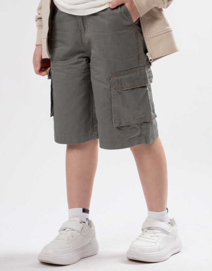 Poney Boys Kennedy Grey Woven Bermuda
