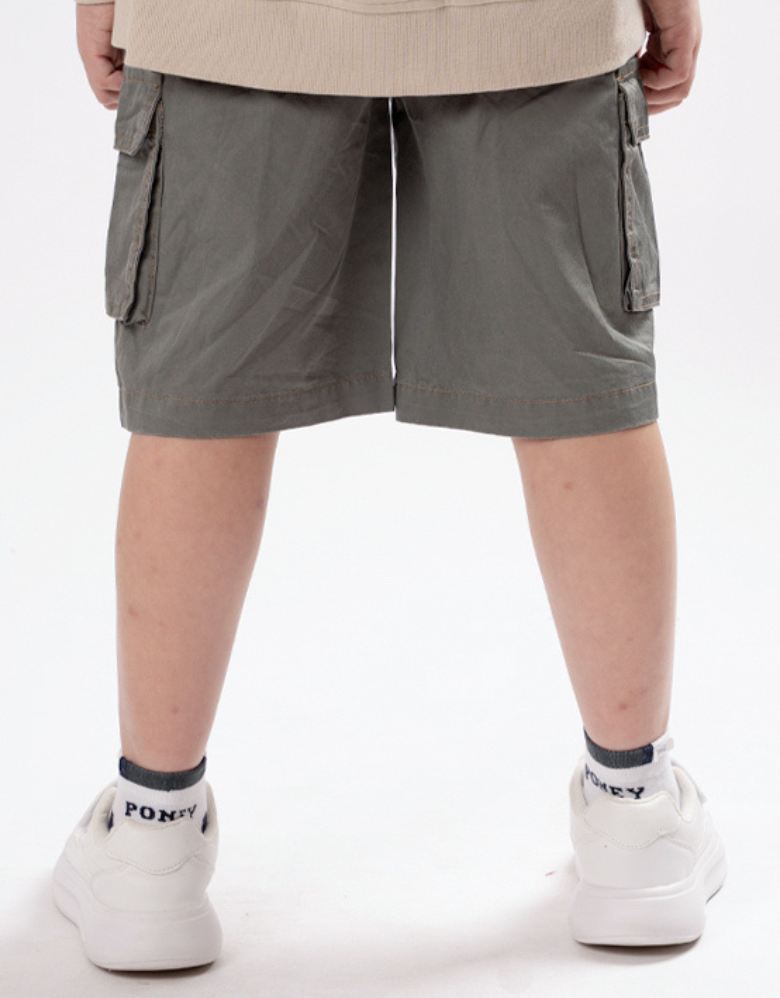 Poney Boys Kennedy Grey Woven Bermuda