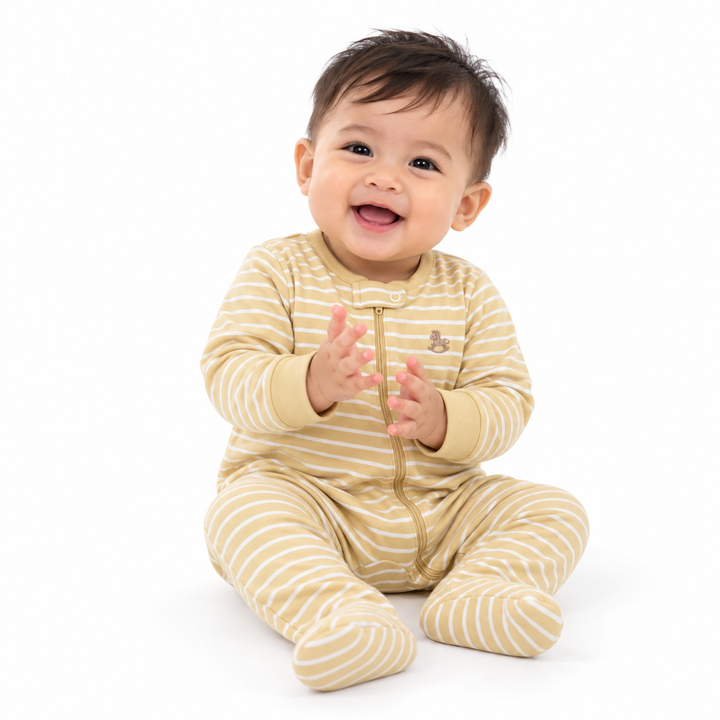 Cozy Stripes Sleepsuit