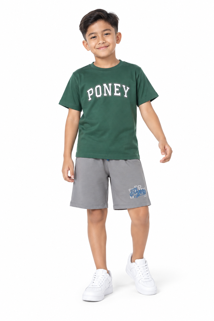 Poney Green Branding Logo Short Sleeve Tee