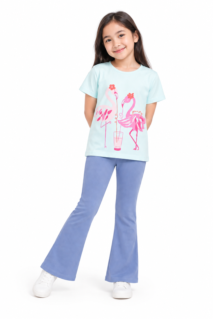 Flamingo Splash! Short Sleeve Tee