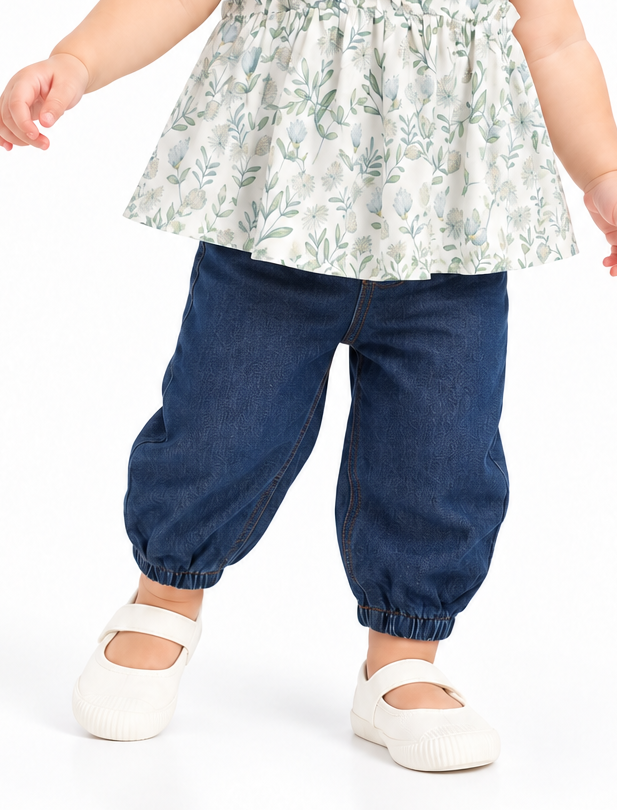 Poney Girls Navy Relaxed Fit Jeans