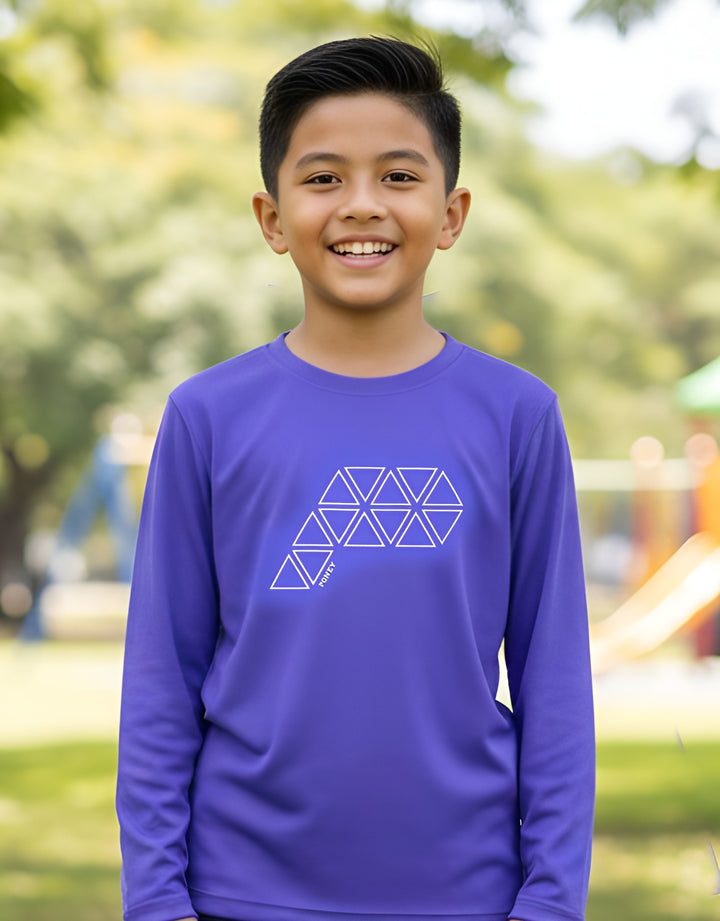 Sportswear Boys Purple Regular Fit Long Sleeve Top