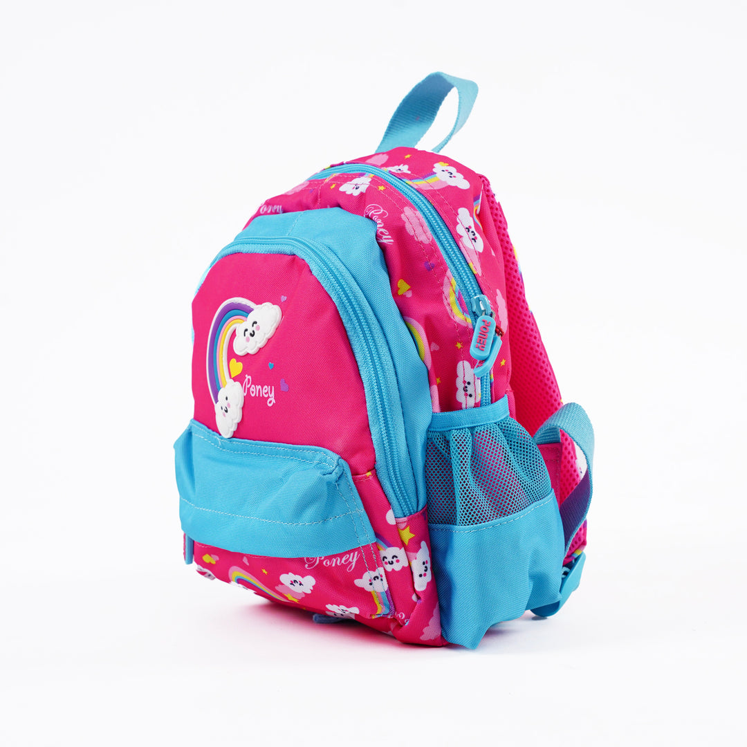 Poney Girls Pink Rainbow Clouds 10" Backpack TG053