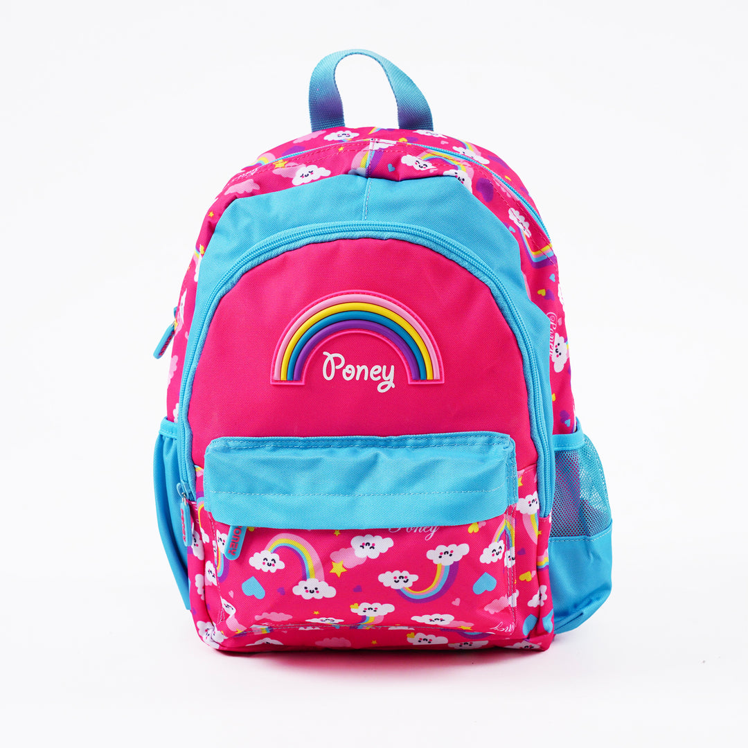 Poney Girls Pink Rainbow Clouds 14" Backpack TG054