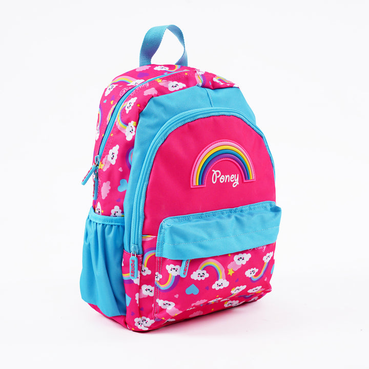 Poney Girls Pink Rainbow Clouds 14" Backpack TG054