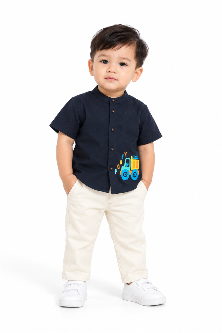 Baby Boy Wheels Adventure Short Sleeve Shirt