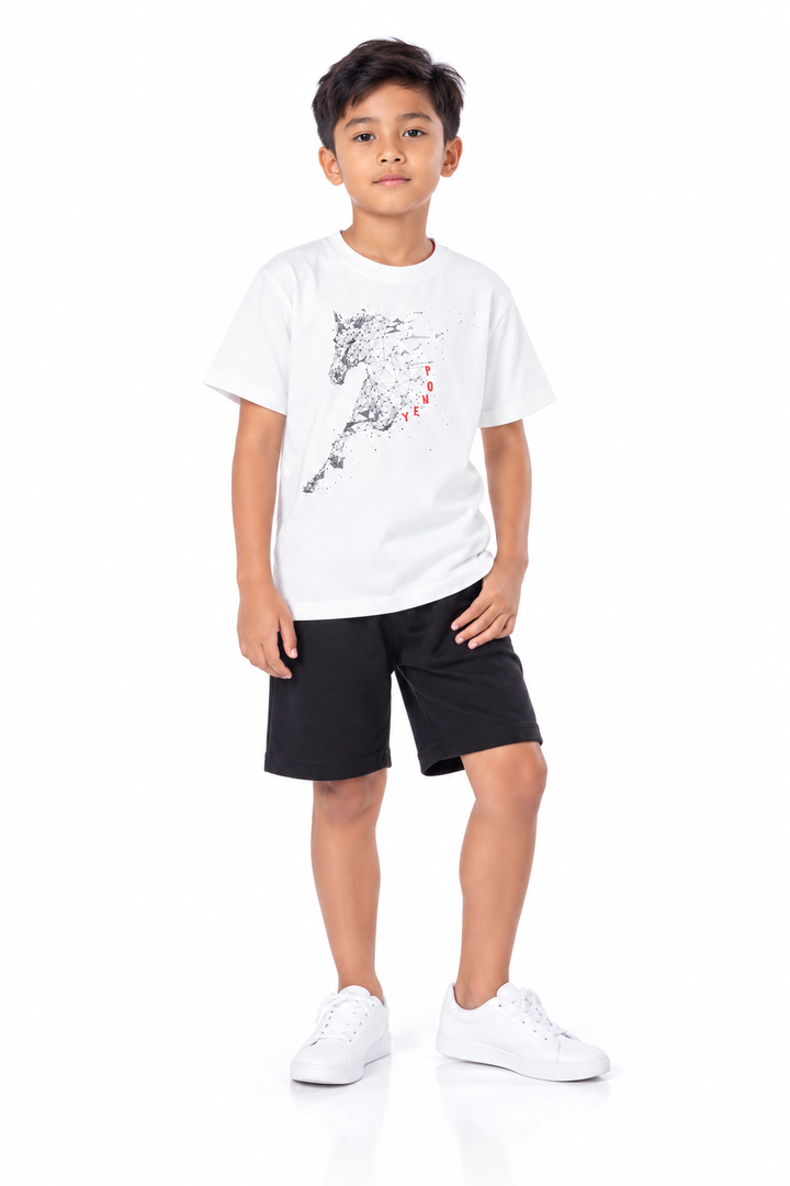 Geometric Horse Short Sleeve Tee