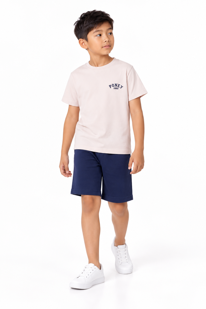 Poney Light Purple Iconic Logo Short Sleeve Tee
