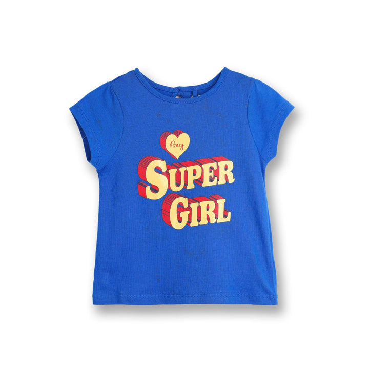 Poney Girls Blue S/Sleeve Tee 22 [Last Chance]