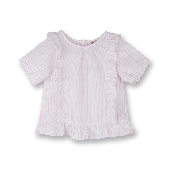 Poney Girls Pink Short Sleeve Blouse 8 1212101