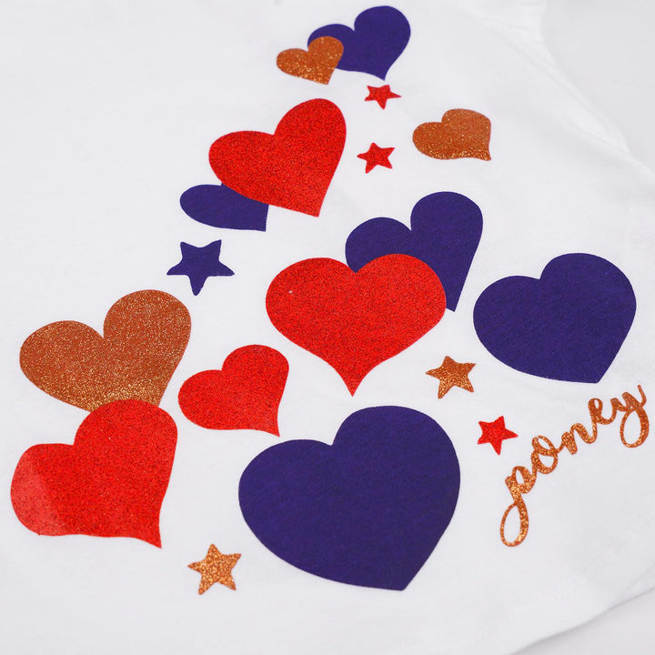 Poney Girls White S/Sleeve Tee 53 [Last Chance]