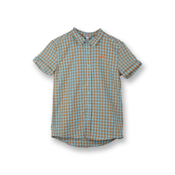 Poney Boys Blue Short Sleeve Shirt 40 2210195