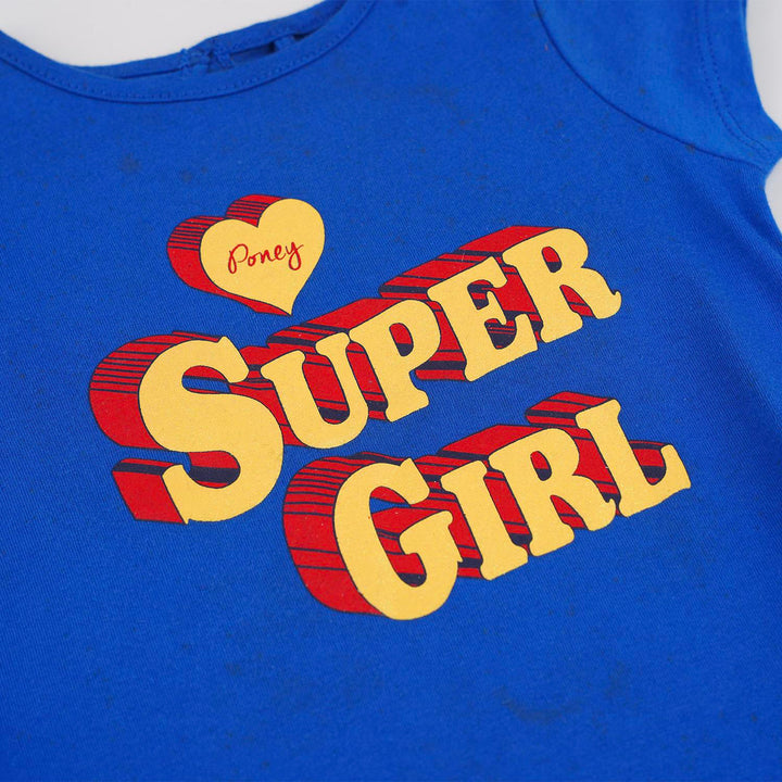 Poney Girls Blue S/Sleeve Tee 22 [Last Chance]