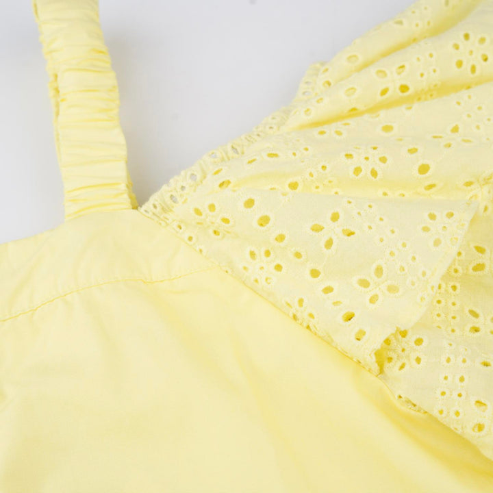 Poney Girls Lt. Yellow Short Sleeve Blouse 7 1212090
