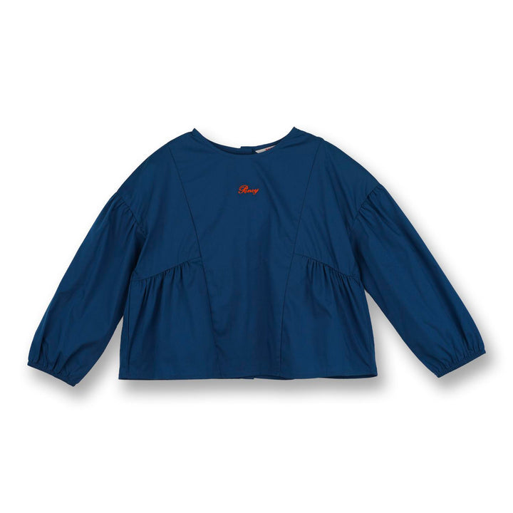 Poney Girls Blue L/Sleeve Blouse