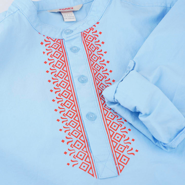 Poney Boys Blue Long Sleeve Shirt 17 2198047