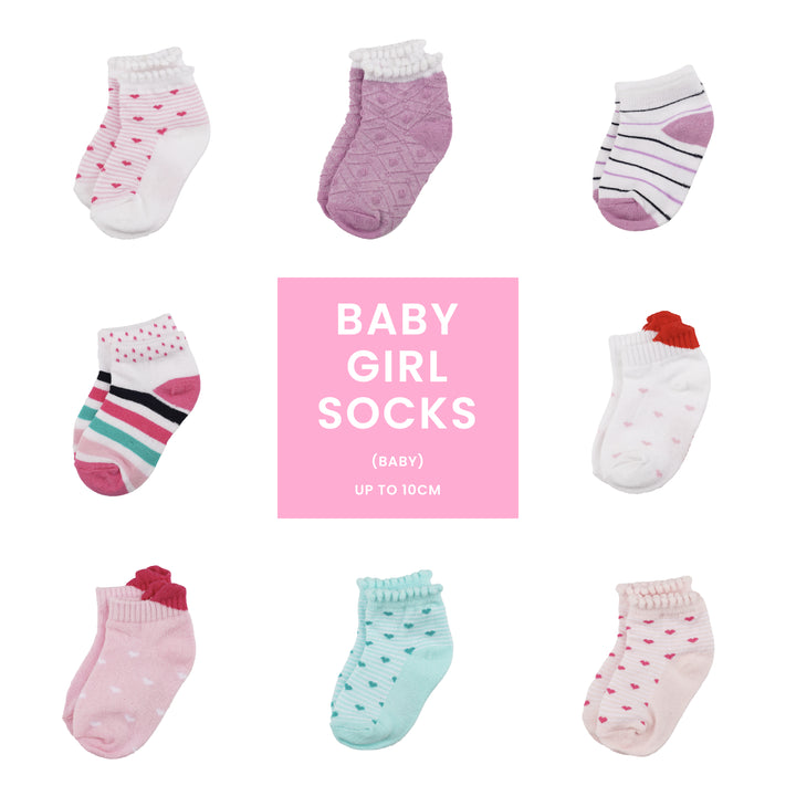 Poney Baby Girls Comfortable Socks Assorted Colours