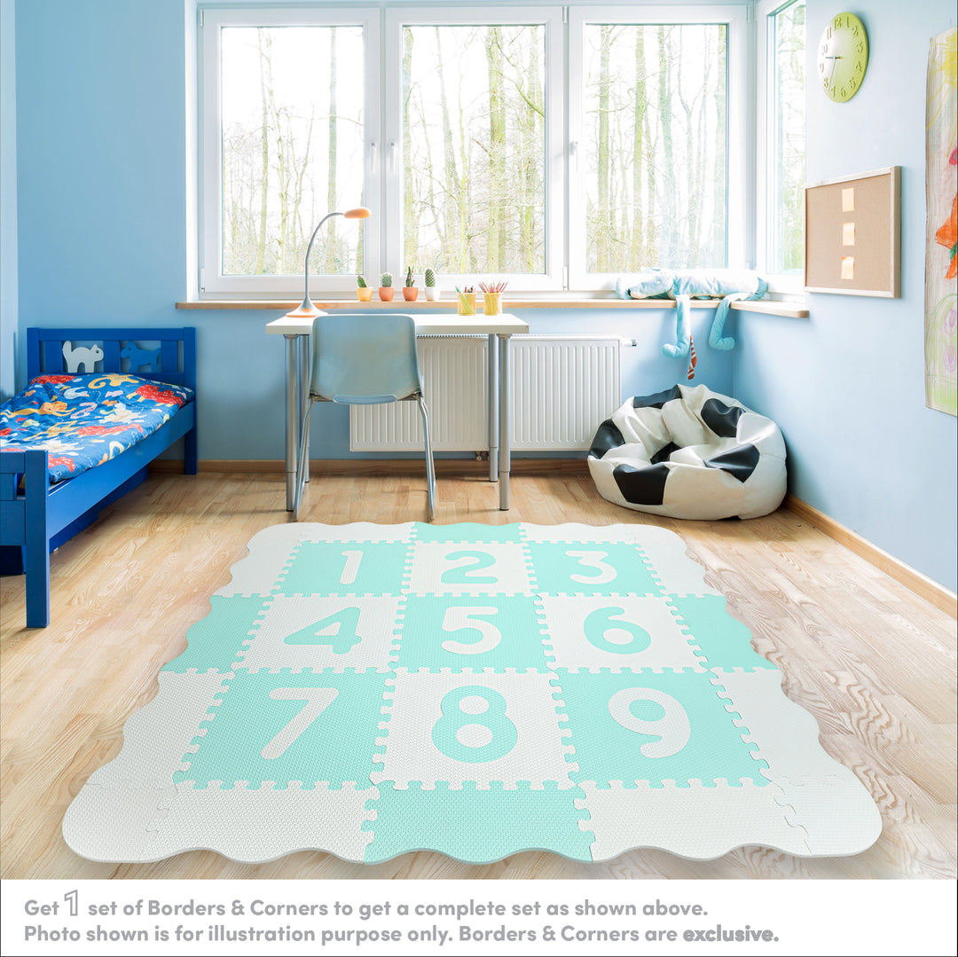 Sunny Tales : Numbers Antibacterial Puzzle (Green/White)