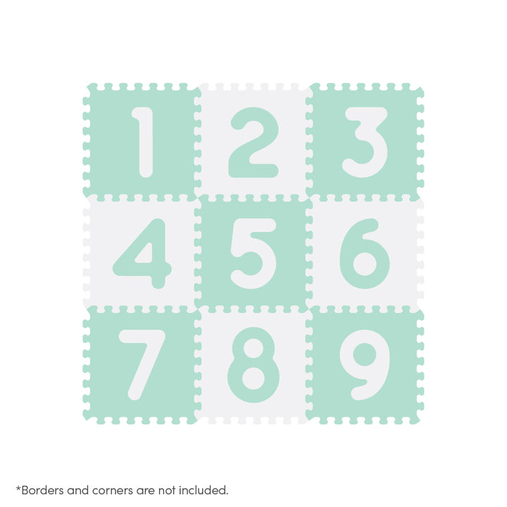 Sunny Tales : Numbers Antibacterial Puzzle (Green/White)