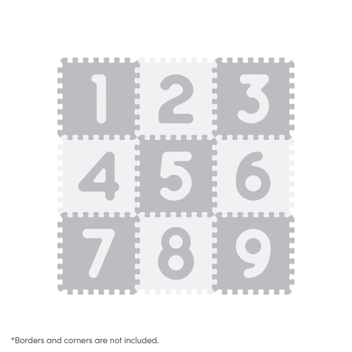 Sunny Tales : Numbers Antibacterial Puzzle (Grey/White)