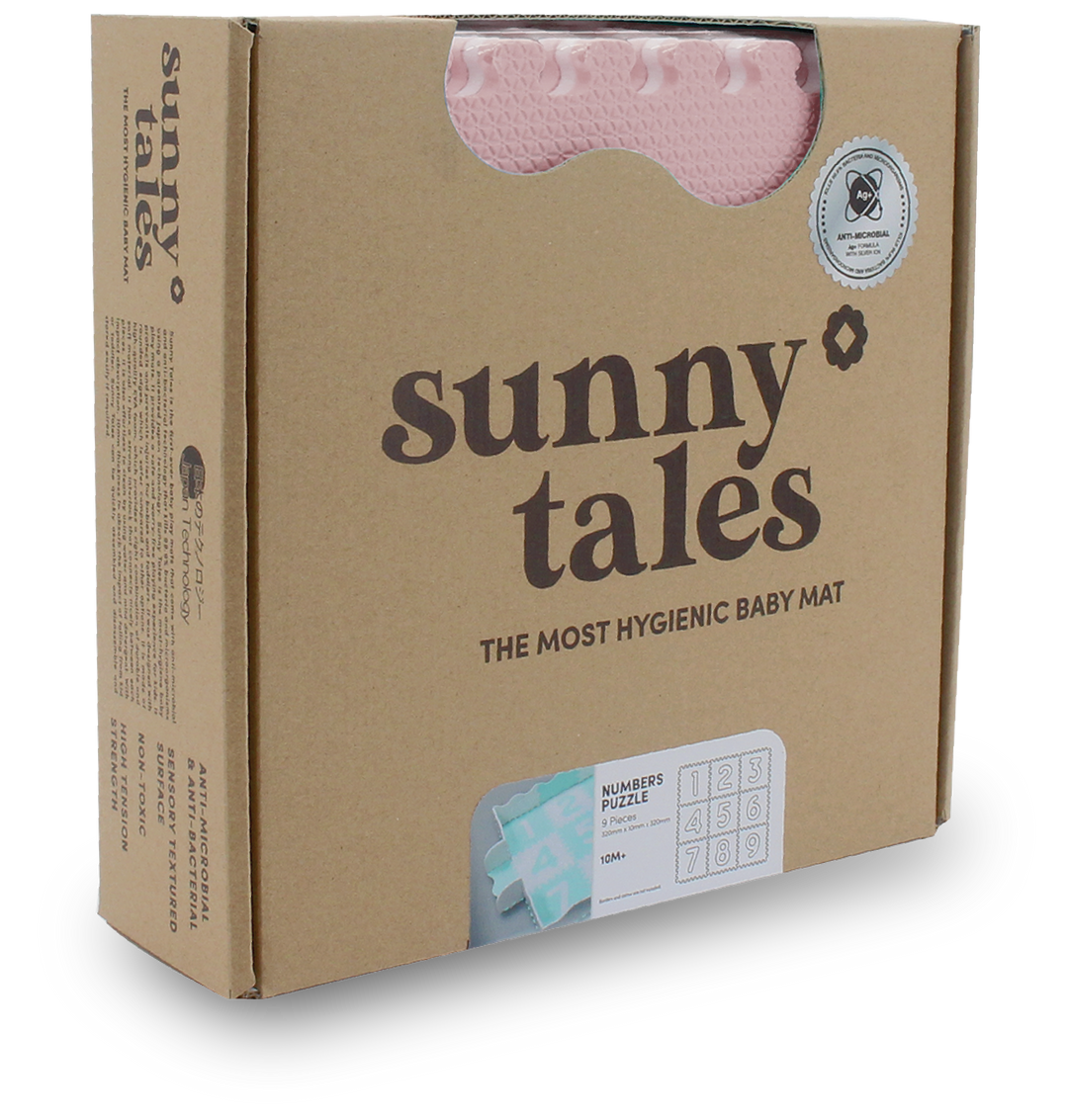 Sunny Tales : Numbers Antibacterial Puzzle (Pink/White)