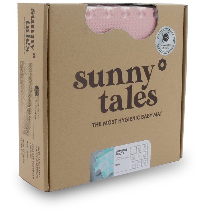 Sunny Tales : Numbers Antibacterial Puzzle (Pink/White)