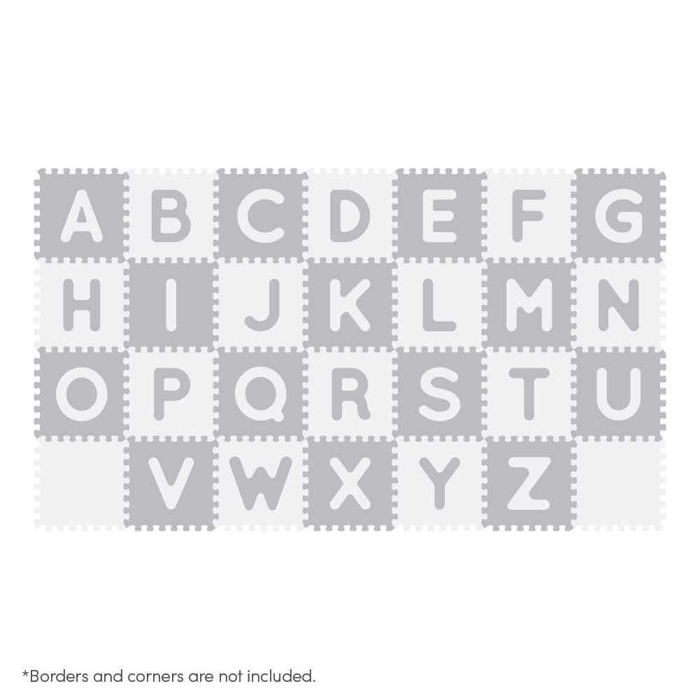Sunny Tales : Alphabets Antibacterial Puzzle (Grey/White)
