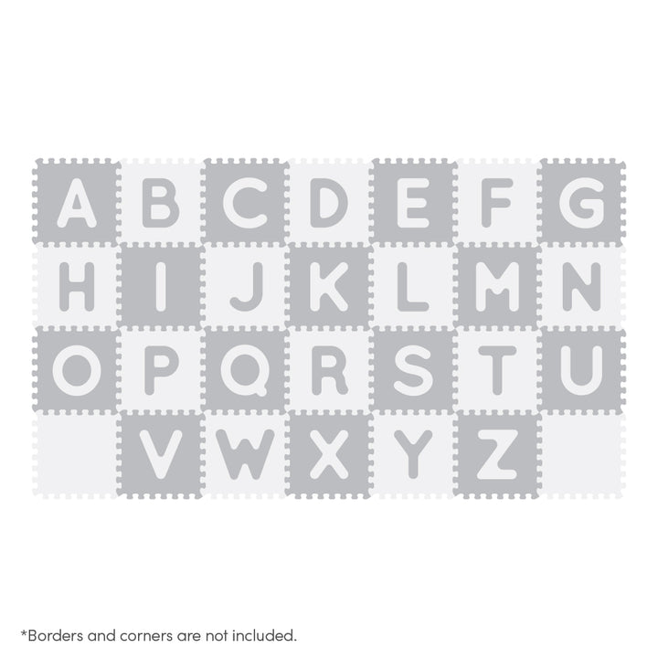 Sunny Tales : Alphabets Antibacterial Puzzle (Grey/White)