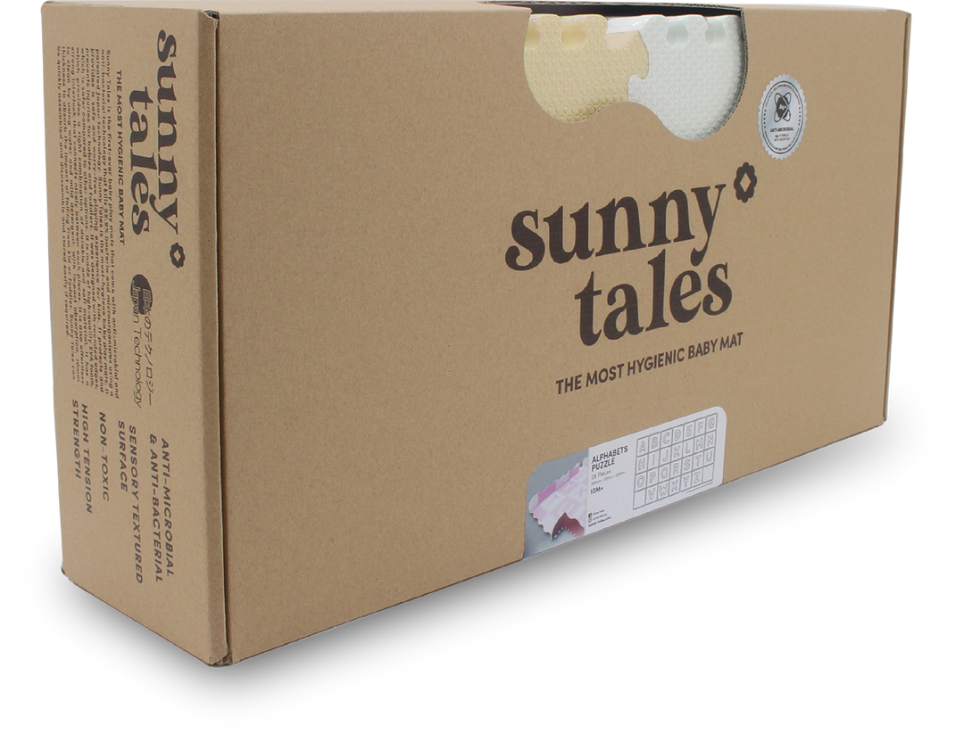 Sunny Tales : Alphabets Antibacterial Puzzle (Yellow/White)