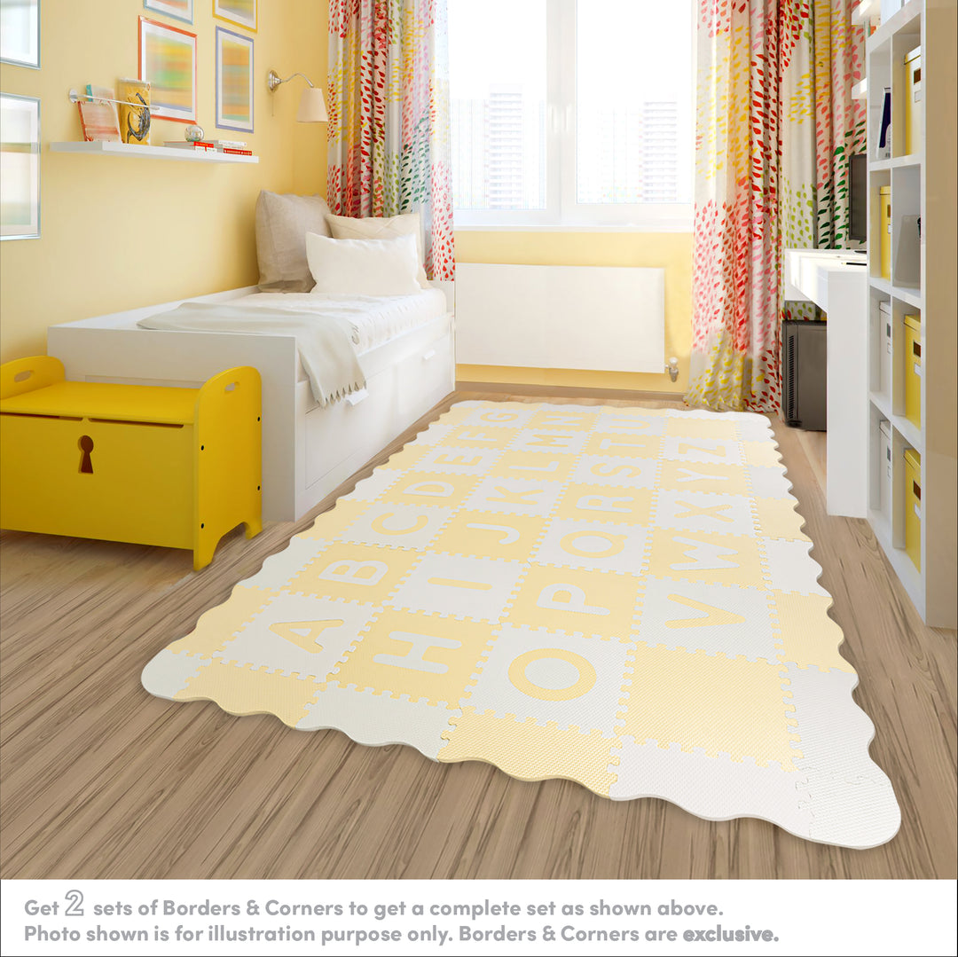 Sunny Tales : Alphabets Antibacterial Puzzle (Yellow/White)
