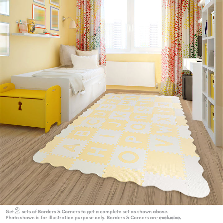 Sunny Tales : Alphabets Antibacterial Puzzle (Yellow/White)