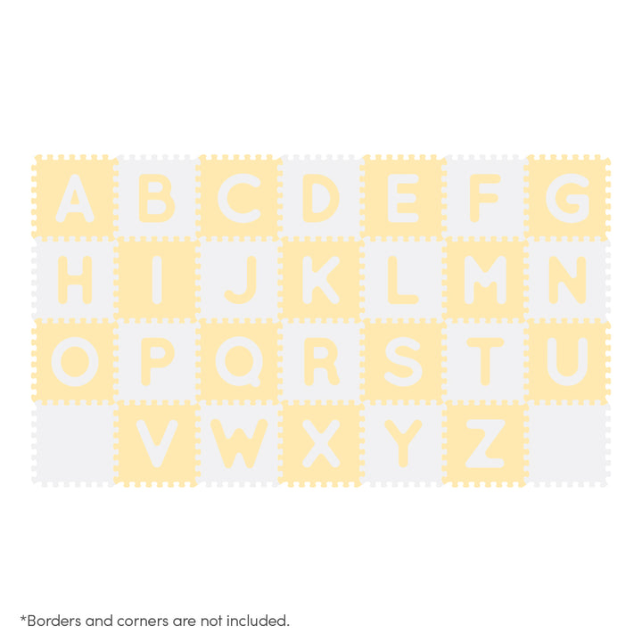 Sunny Tales : Alphabets Antibacterial Puzzle (Yellow/White)
