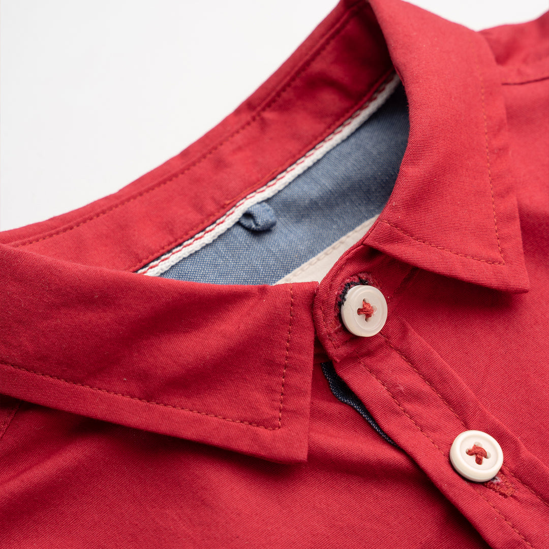 Poney Boys Colour Blocking Sleeve Panel Long Sleeve Shirt