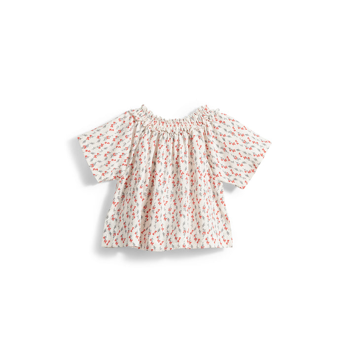 Poney Girls Gather Collared Blouse