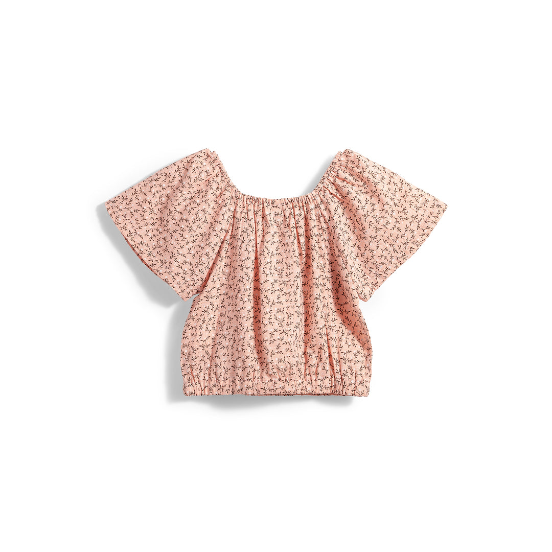Poney Girls Short Sleeves Printed Blouse