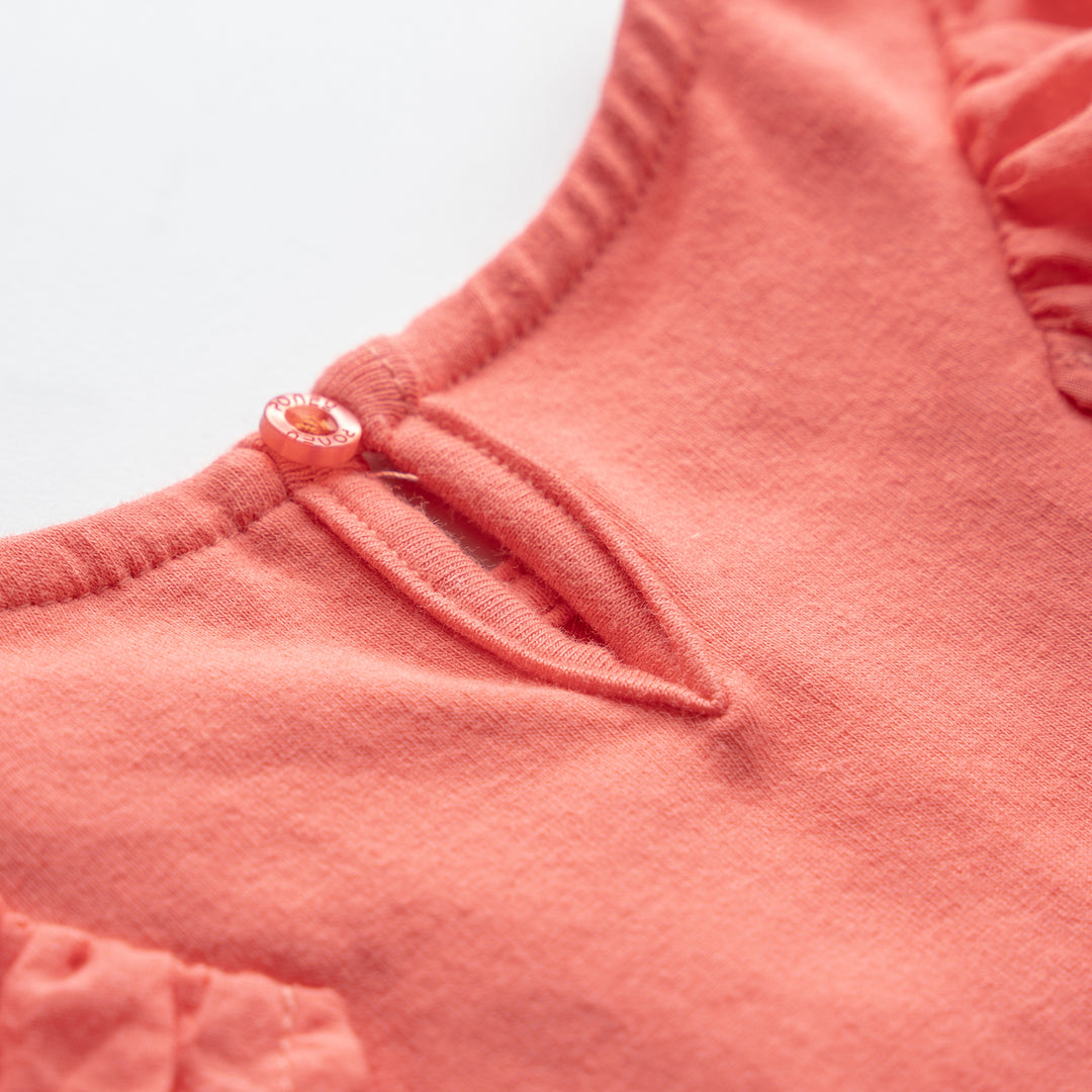 Poney Girls Lace Trims Short Sleeve Tee