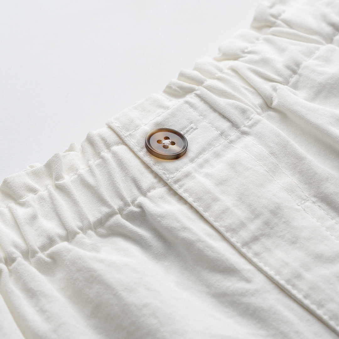 Poney Girls White Twill Trousers