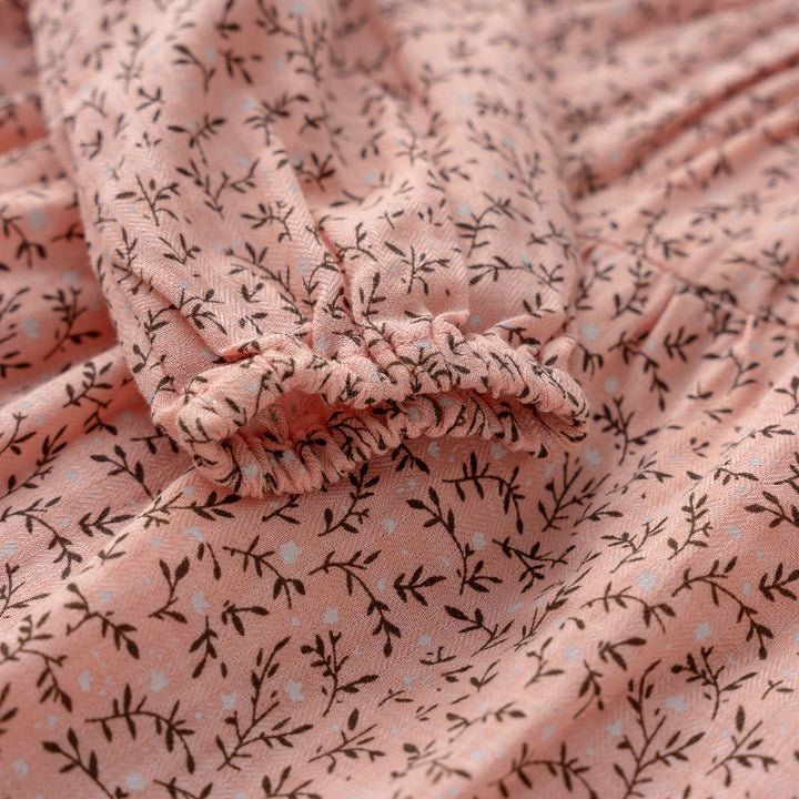Poney Girls Pink Floral Printed Dress
