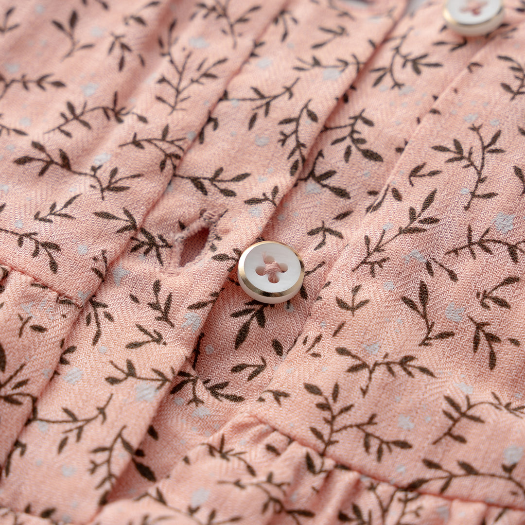 Poney Girls Pink Floral Printed Dress