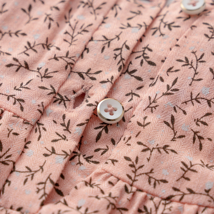 Poney Girls Pink Floral Printed Dress