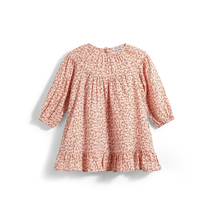 Poney Girls Pink Floral Printed Dress
