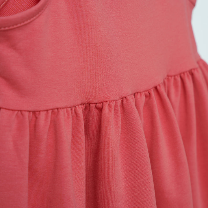 Poney Girls Spaghetti Dress with Lace Trims